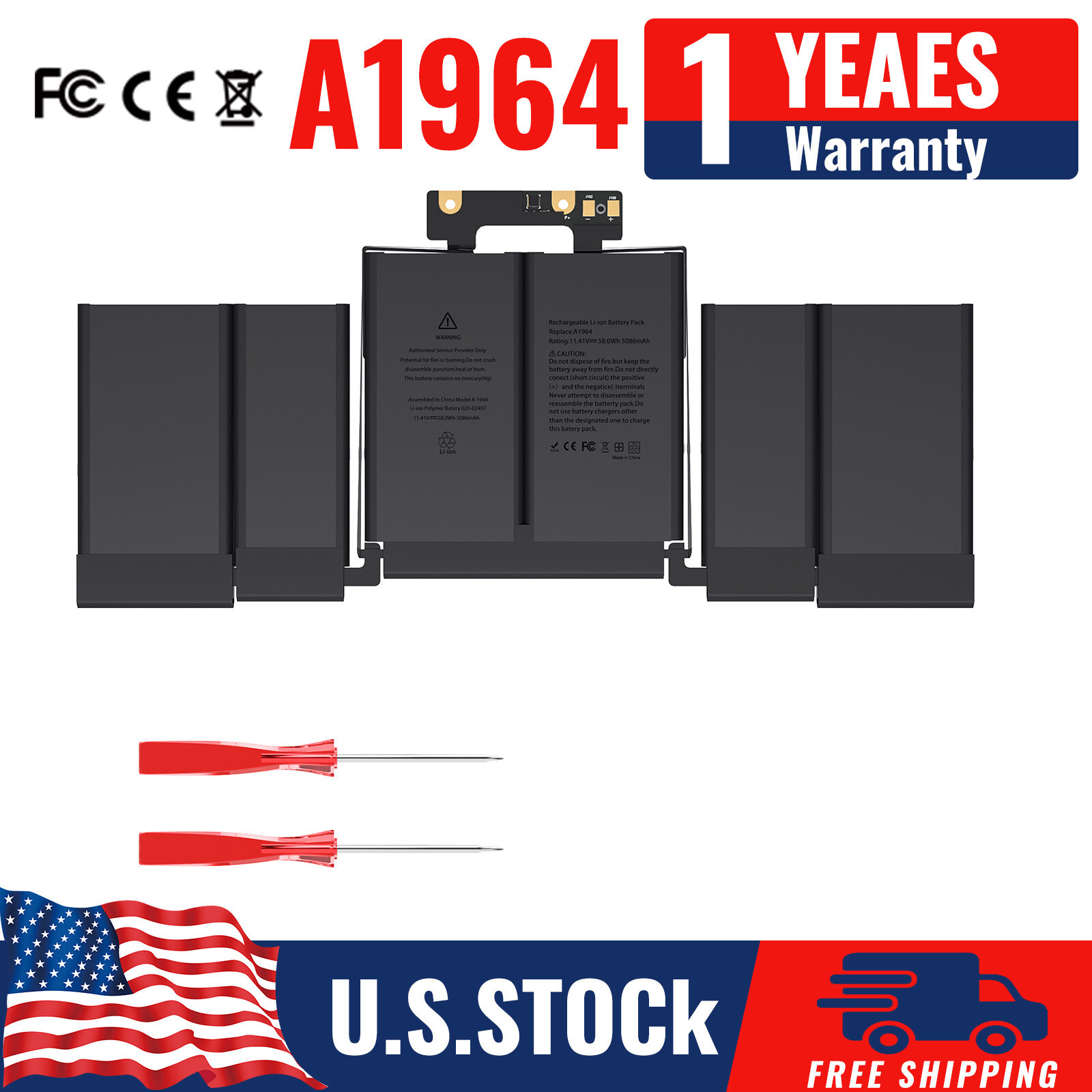 A1964 Battery for MacBook Pro 13