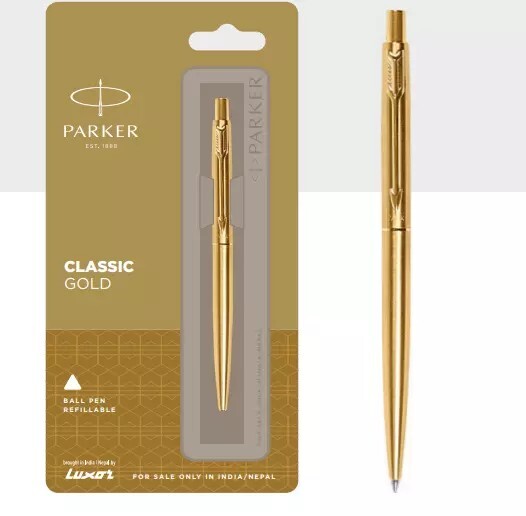PARKER CLASSIC GOLD BALL PEN WITH GOLD TRIM PARKER CLASSIC GOLD BALL PEN WITH GOLD TRIM