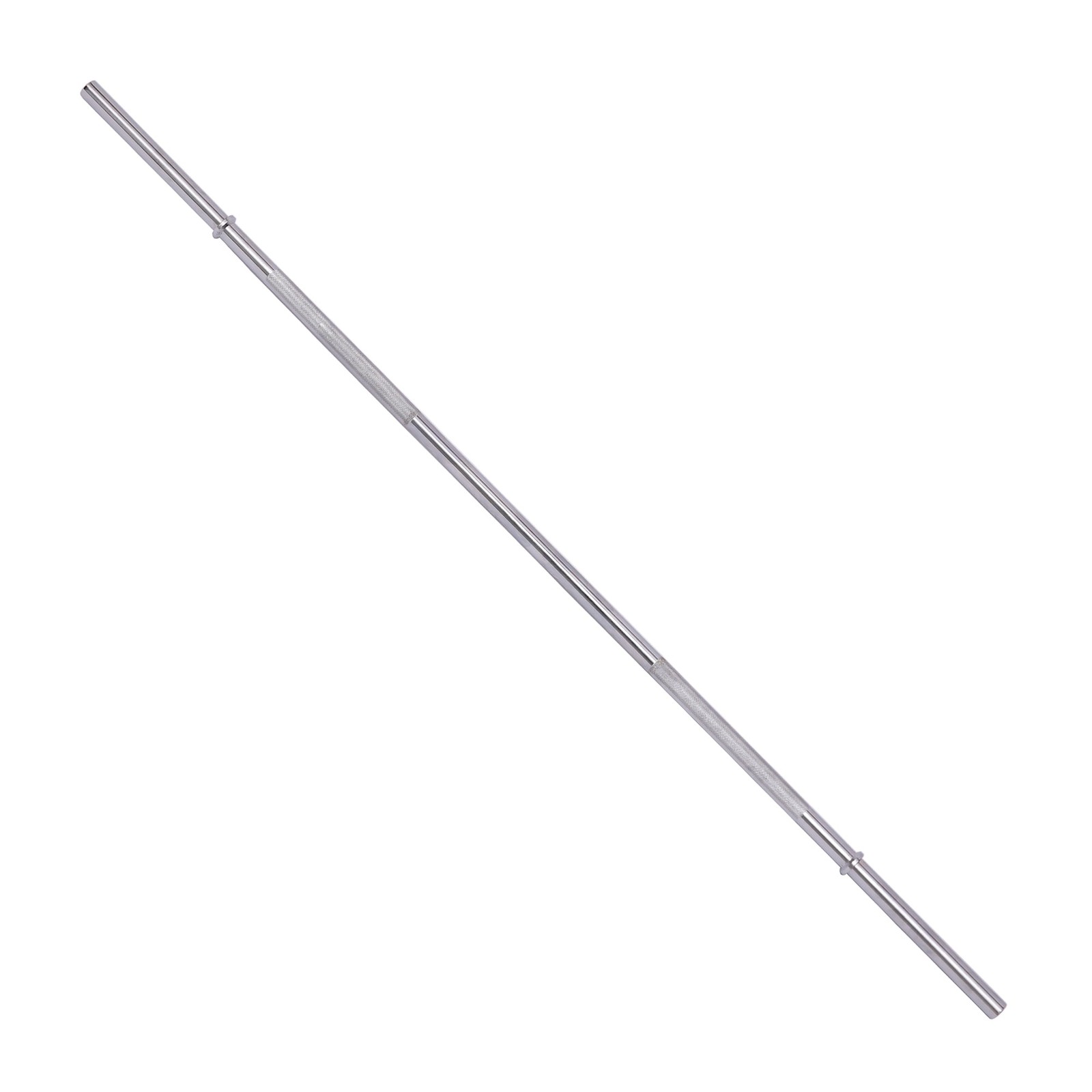 Olympic Barbell, Straight Alloy Steel Weightlifting Bar, Silver Finish Olympic Barbell, Straight Alloy Steel Weightlifting Bar, Silver Finish