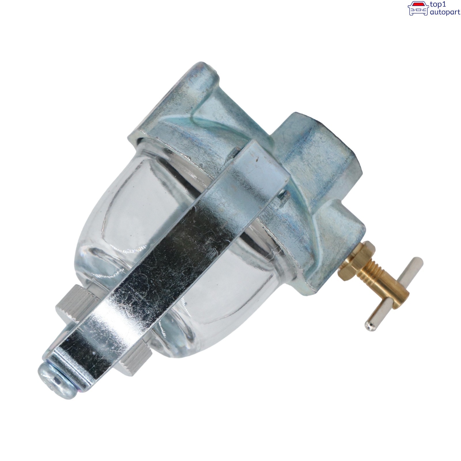 Fuel Sediment Bowl Assembly for Tractors - Glass Fuel Filter & Gas Strainer 1/8