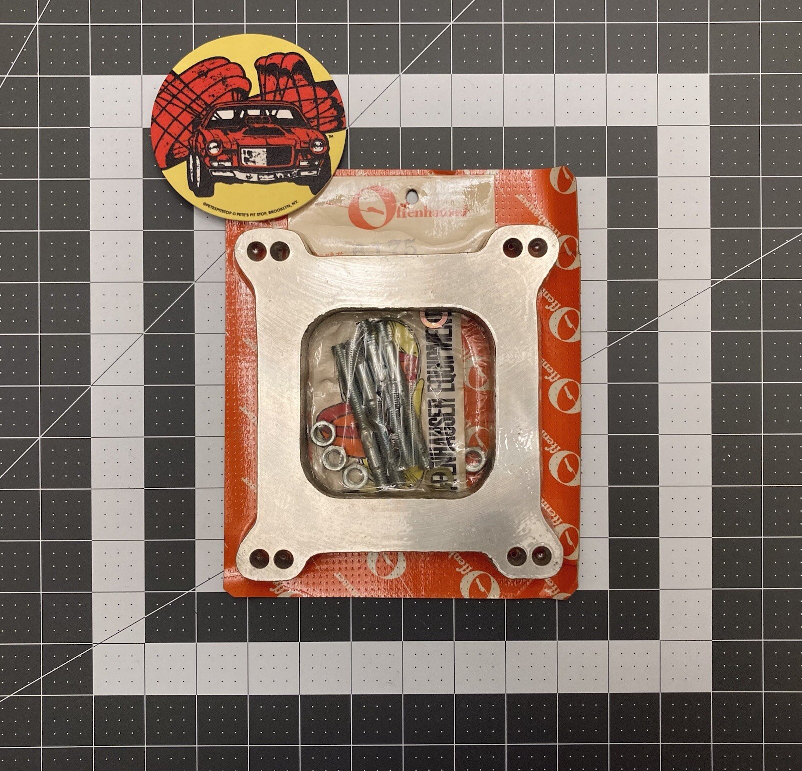 OFFENHAUSER 6175 Carburetor Spacer Adapter VINTAGE 70s NOS STICKER DECAL B6