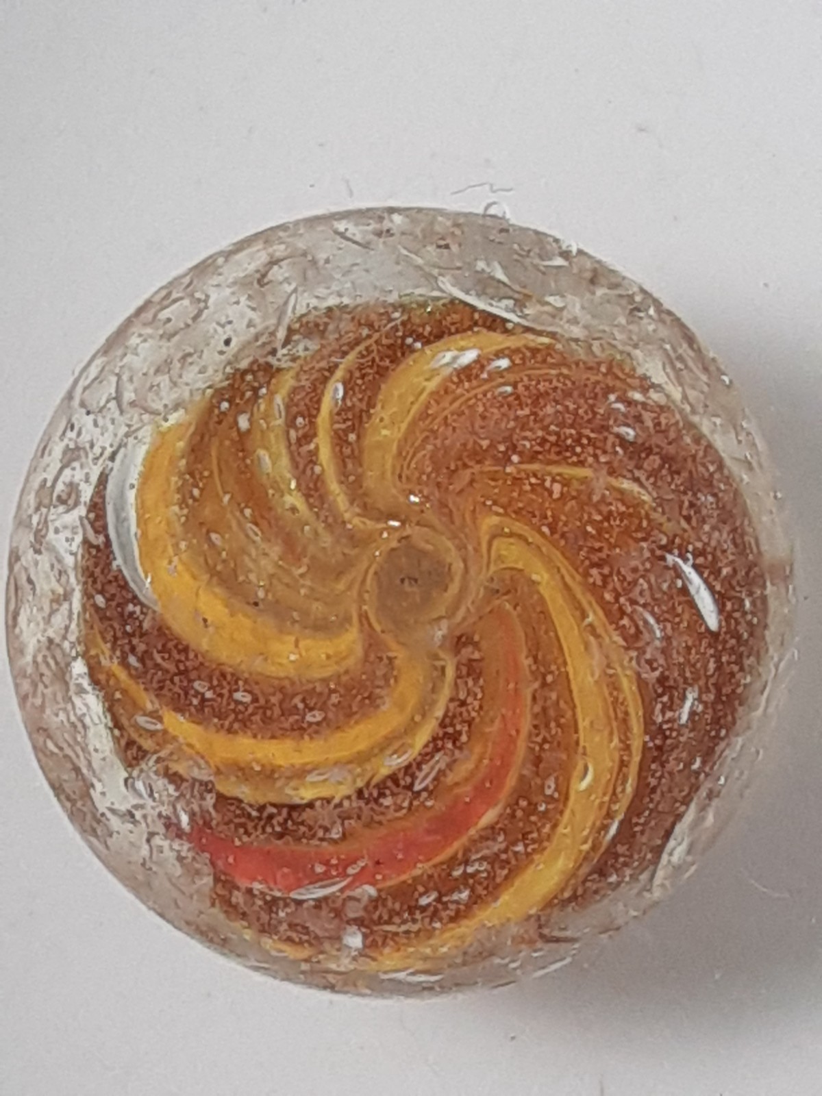 Vintage handmade German onionskin Lutz marble .65\