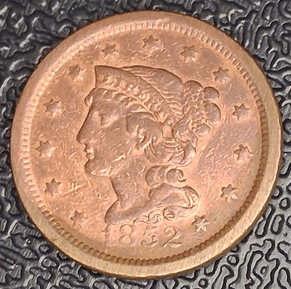 1852 1C Braided Hair Large Cent 1852 1C Braided Hair Large Cent