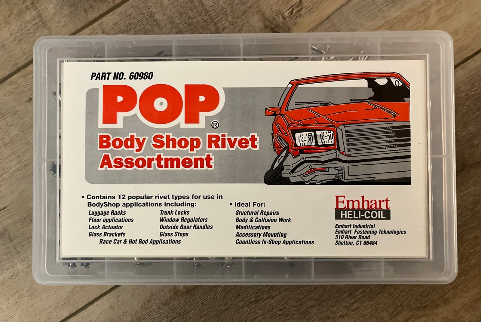 EMHART HELI-COIL 60980 POP Rivet Body Shop Kit