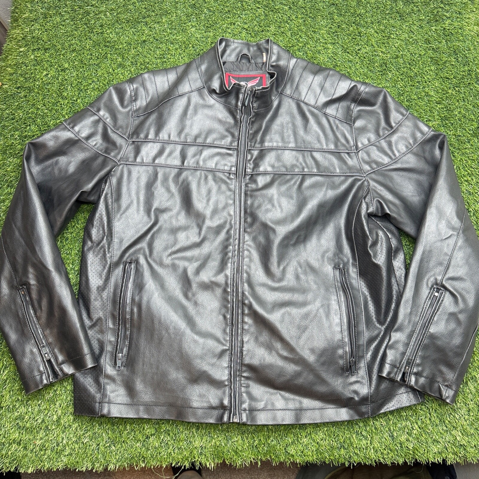 VTG Street Legal Leather Jacket Mens 2XL XXL Motorcycle Moto Biker VTG Street Legal Leather Jacket Mens 2XL XXL Motorcycle Moto Biker