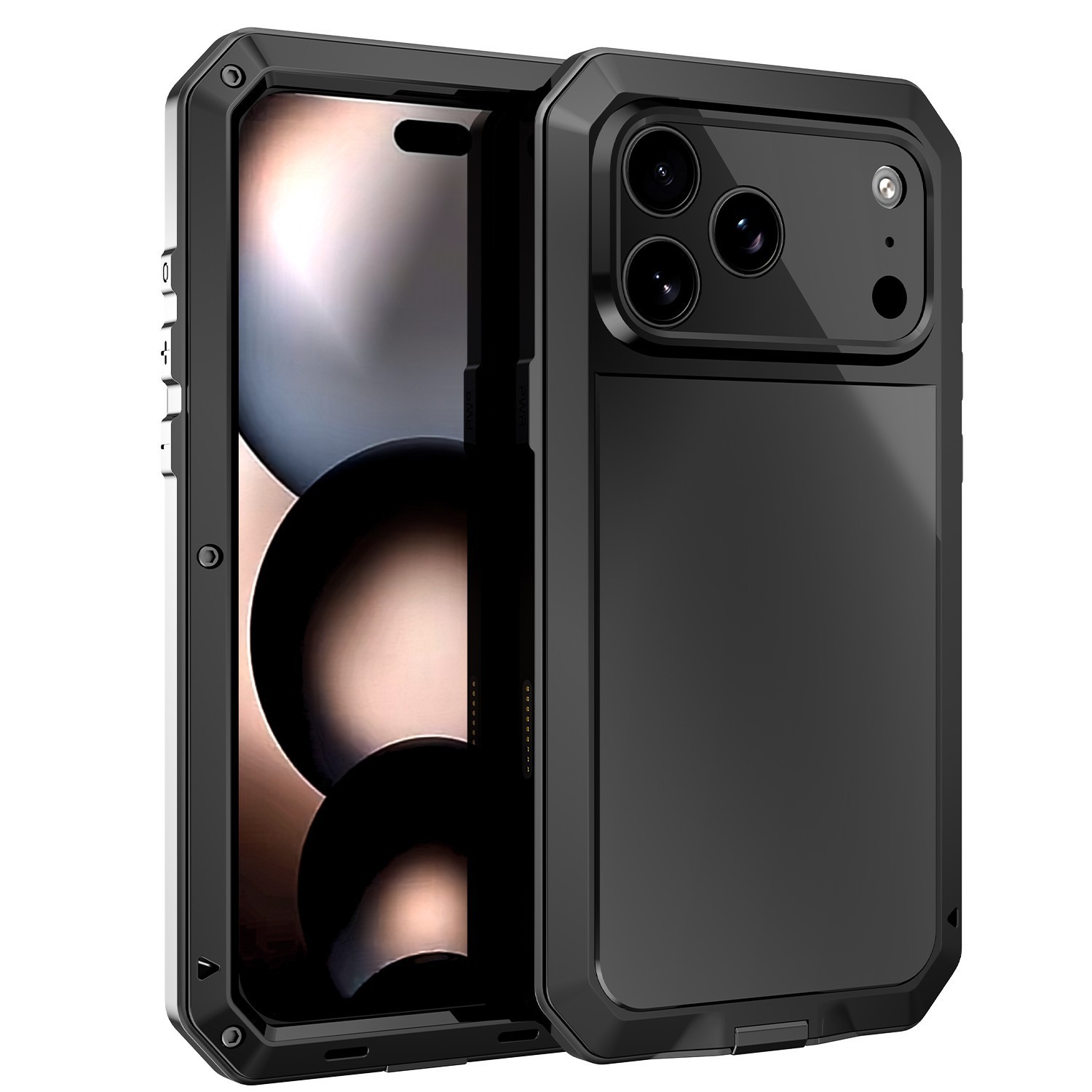 Metal Aluminum Heavy Duty Shockproof Case For iPhone 18 Pro Max 17 16 15 14 13