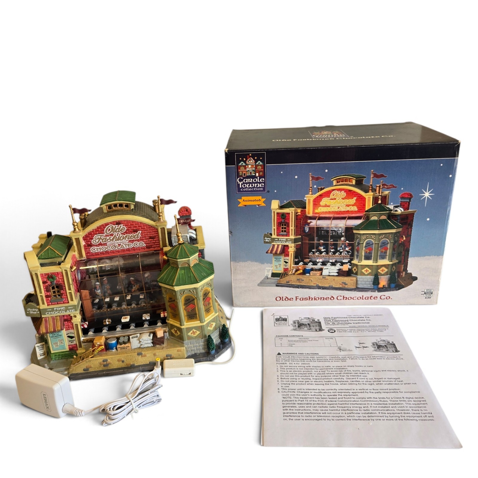Carole Towne Collection Olde Fashioned Chocolate Co. Animated Lighted (No Sound)