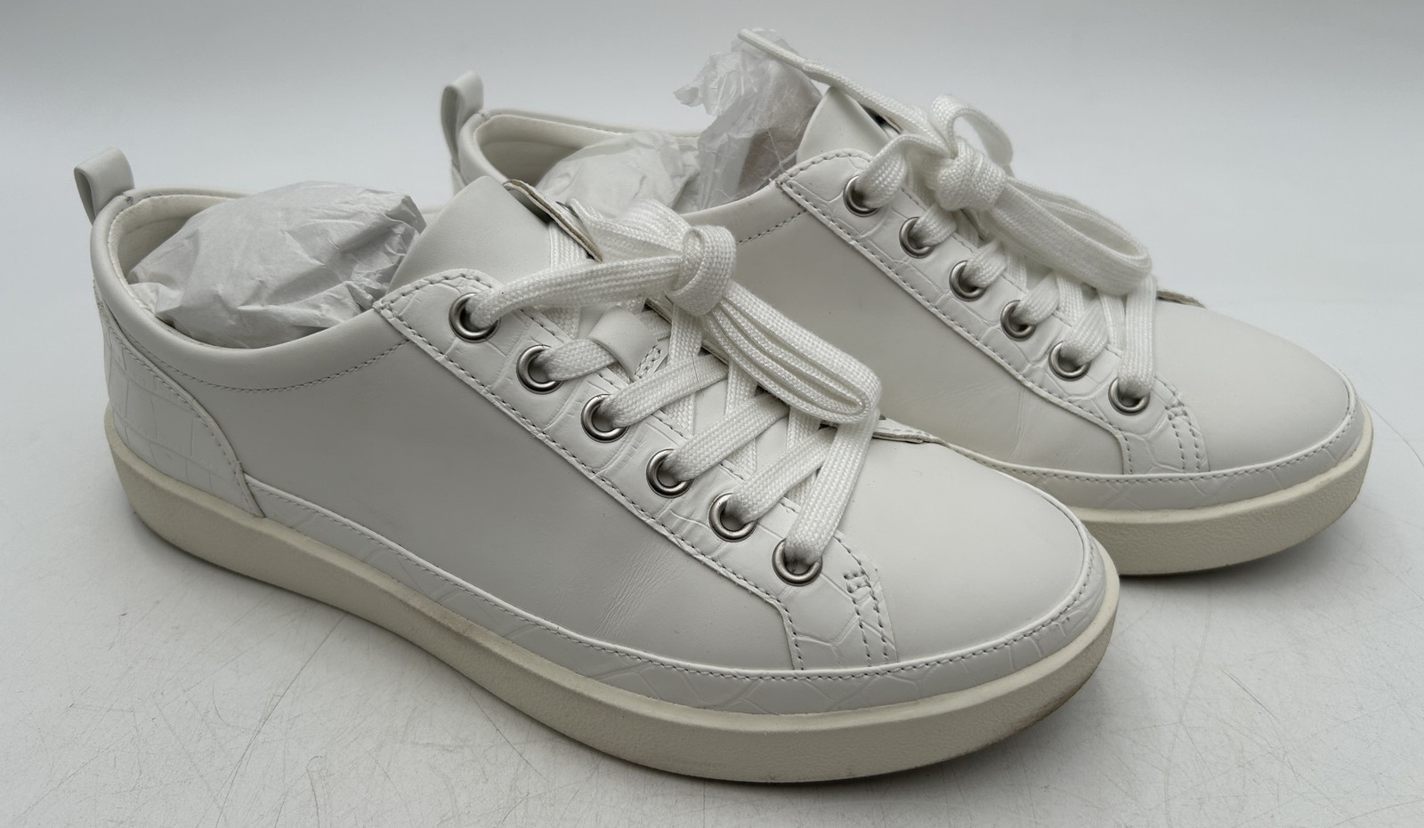 Vionic Women\'s Winny Lace-Up Shoes 7 White Leather