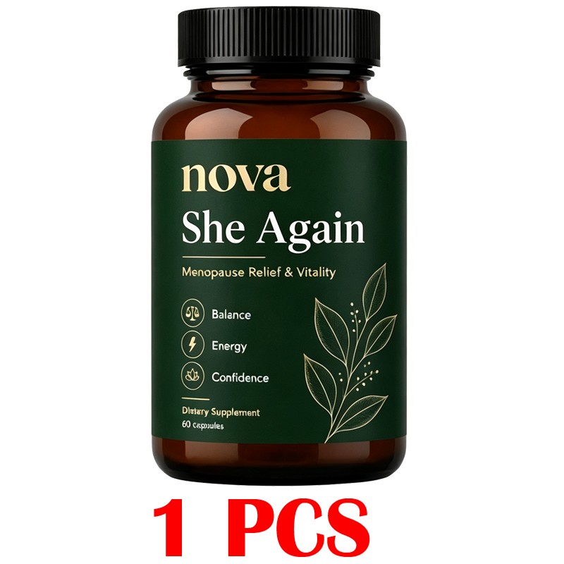 1-5PCS Nova She Again Supplement, Menopause Supplements For Women, 60 Capsules