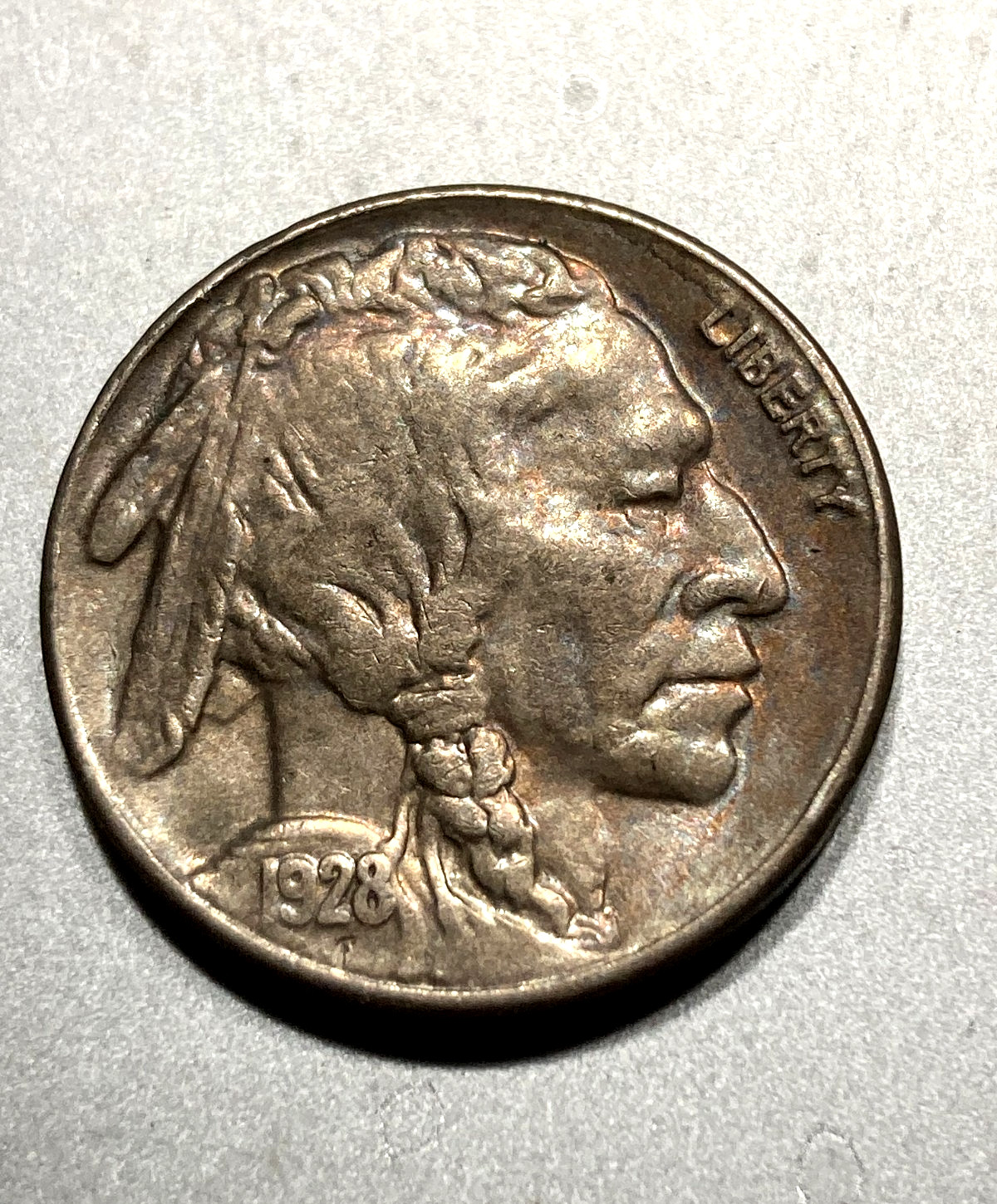 1928-S Buffalo Nickel, Full Horn, AU++ BEAUTIFUL RAINBOW TONE, SURE TO PLEASE 1928-S Buffalo Nickel, Full Horn, AU++ BEAUTIFUL RAINBOW TONE, SURE TO PLEASE