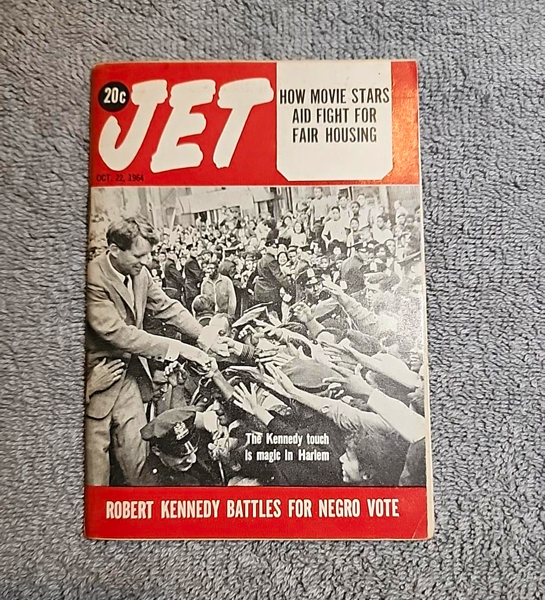 1964 JET Magazine Oct 22 Robert F Kennedy RFK Harlem Civil Rights Vintage