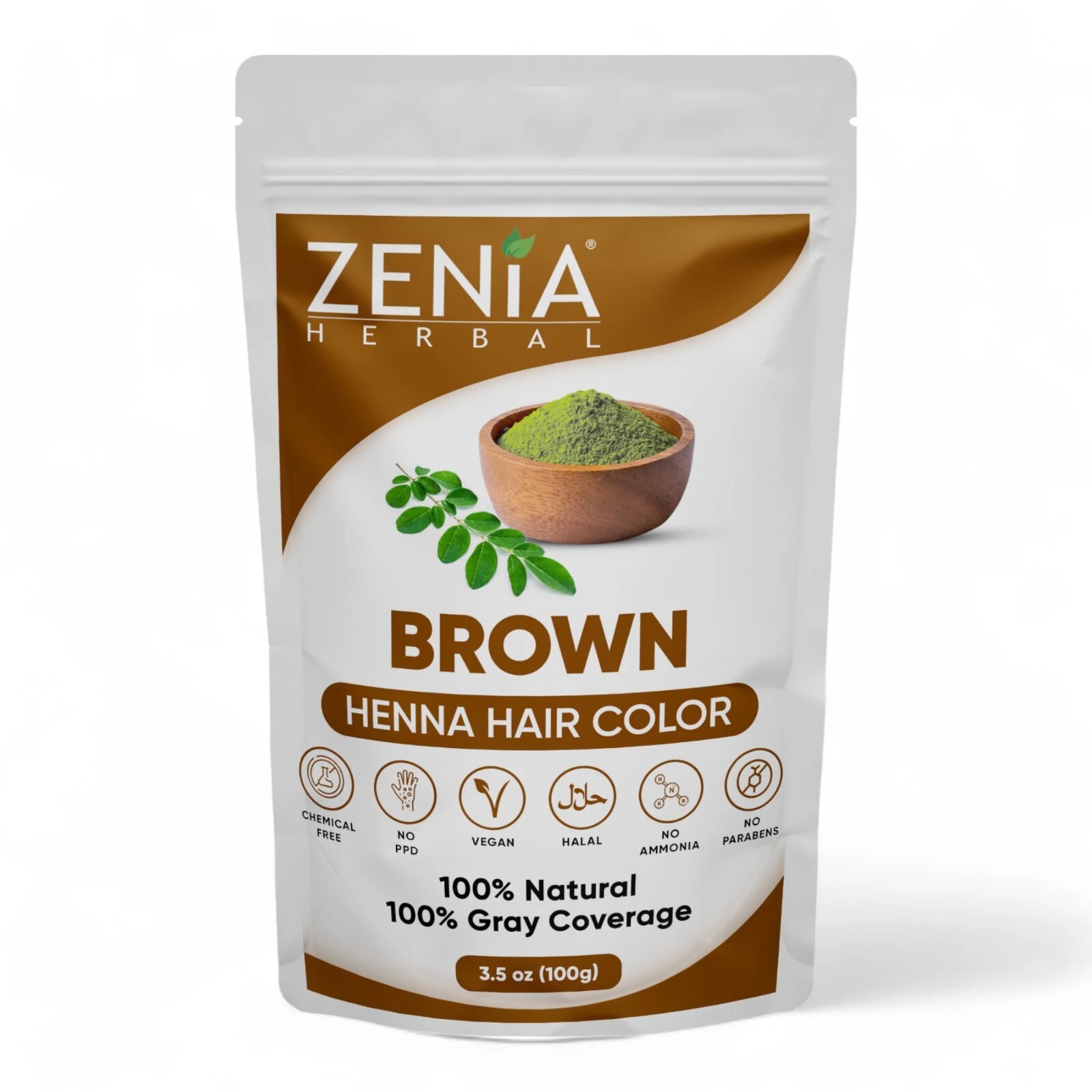 Zenia Organic Henna Hair Color/Dye Unisex 100% Chemical Free 100 grams Zenia Organic Henna Hair Color/Dye Unisex 100% Chemical Free 100 grams