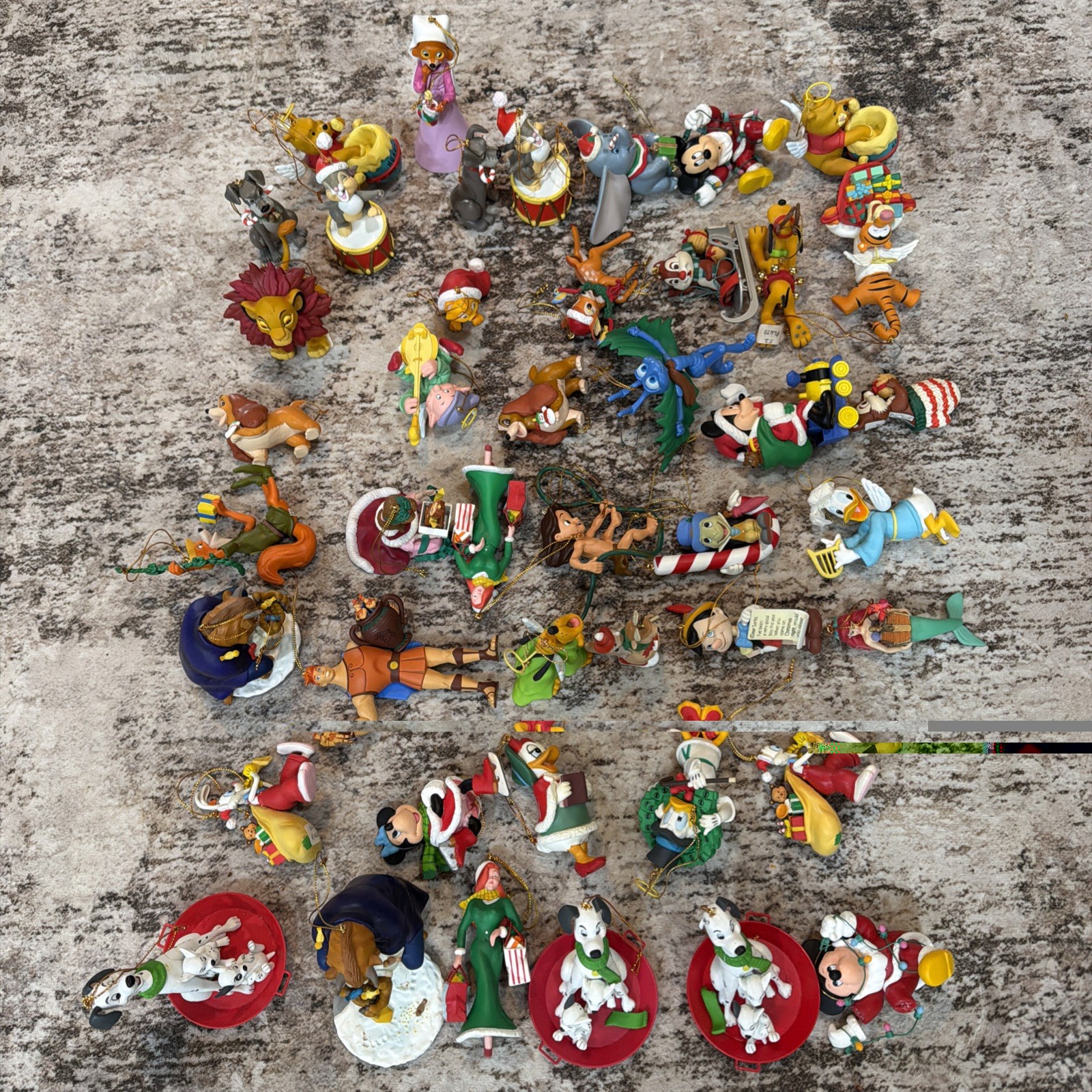 Disney’s Christmas Ornaments by Grolier Huge Lot Qty of 44