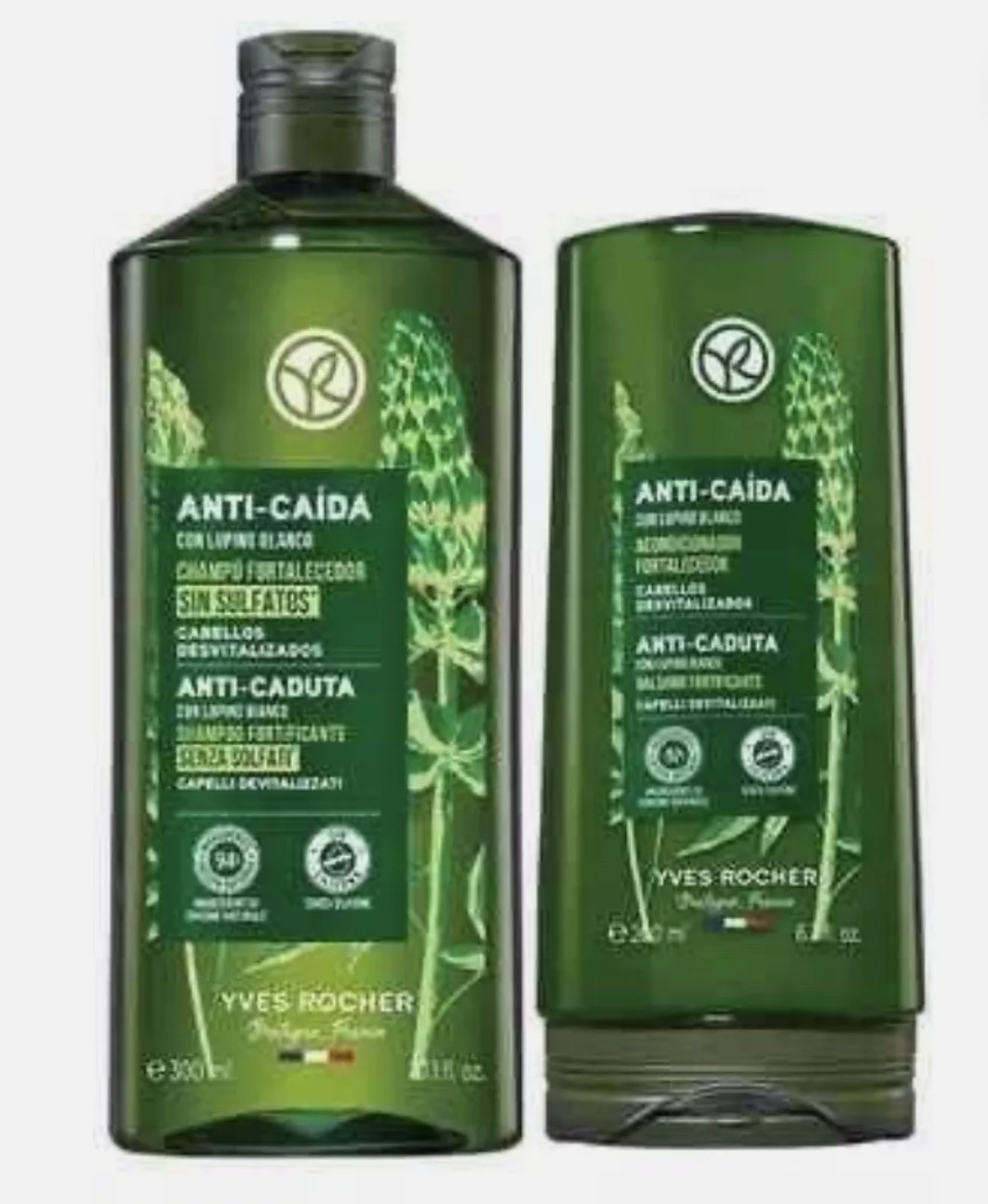 YVES ROCHER HAIR CARE ANTI-HAIR LOSS SETx2(STIMULATING SHAMPOO+CONDITIONER) NEW