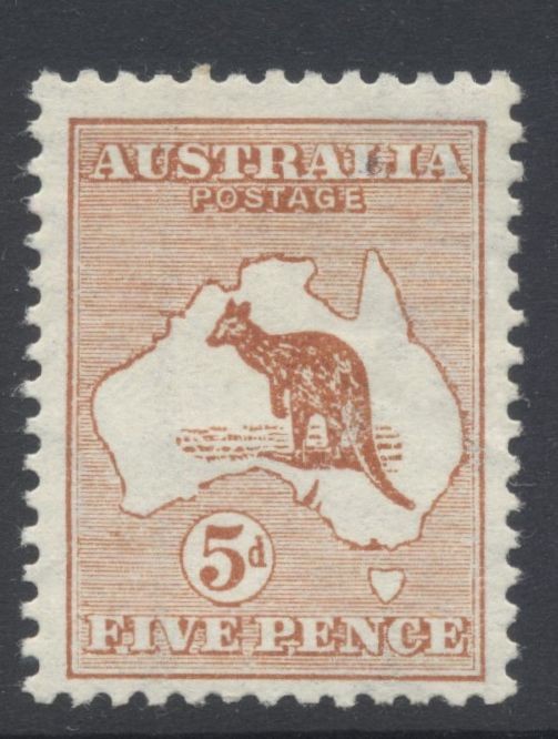 Australia 1913 5d SG8 Mint Cat £85
