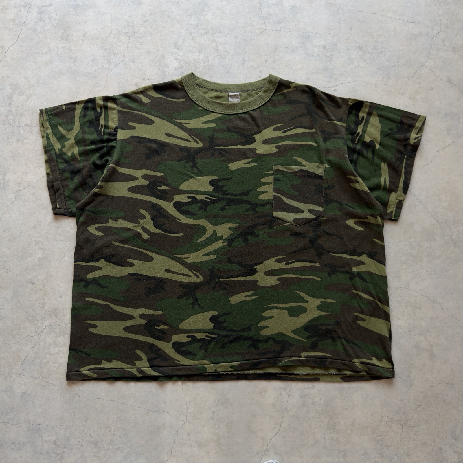 80s〜90s RANGER Woodland Camo Pocket Tee 80s〜90s RANGER Woodland Camo Pocket Tee