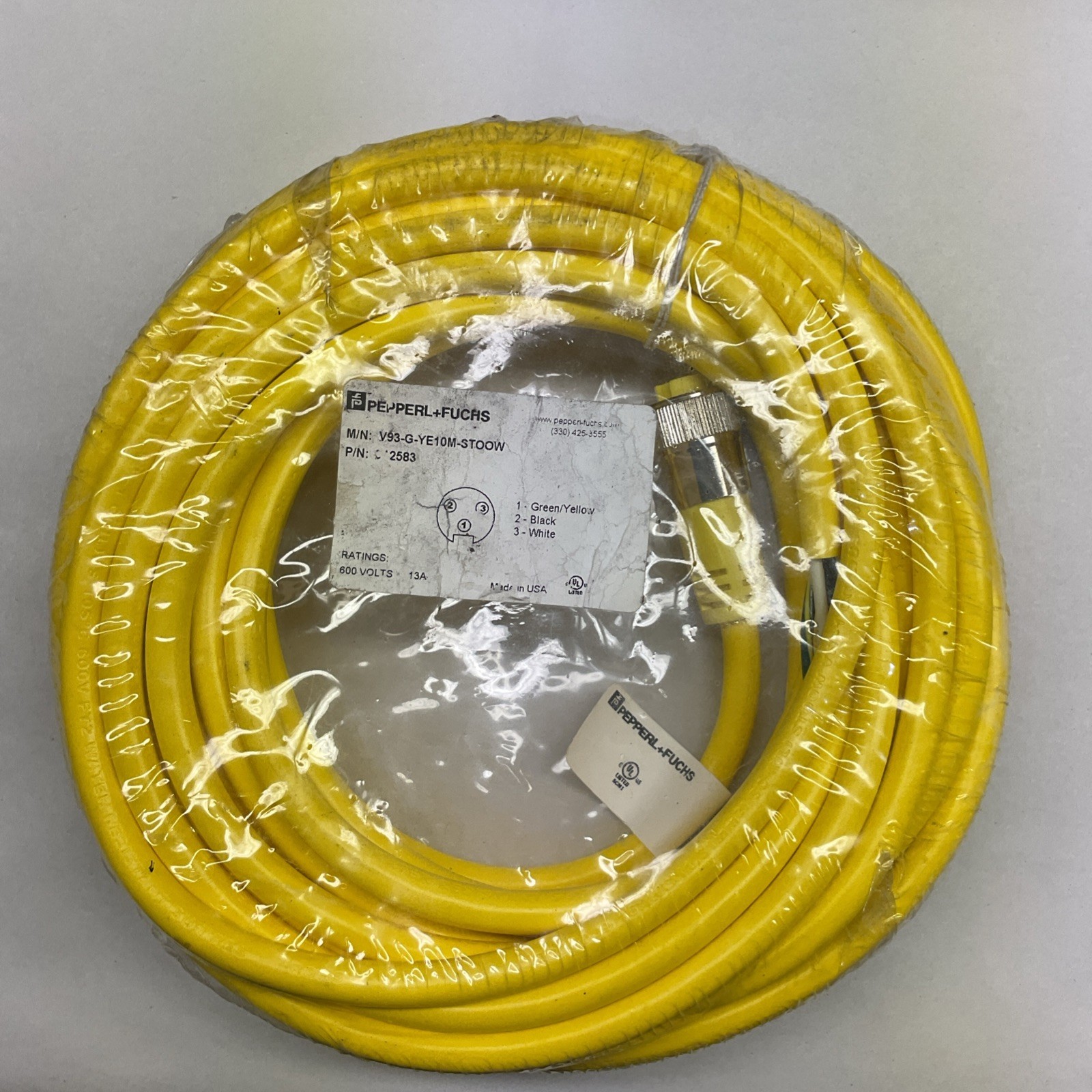 GENUINE BRAND NEW PEPPERL & FUCHS V93-G-YE10M-STOOW / V93GYE10MSTOOW GENUINE BRAND NEW PEPPERL & FUCHS V93-G-YE10M-STOOW / V93GYE10MSTOOW
