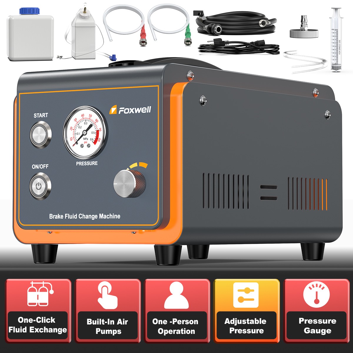 Auto Brake Bleeder Kit Electric Brake Fluid Oil Power Pressure Exchange Machine