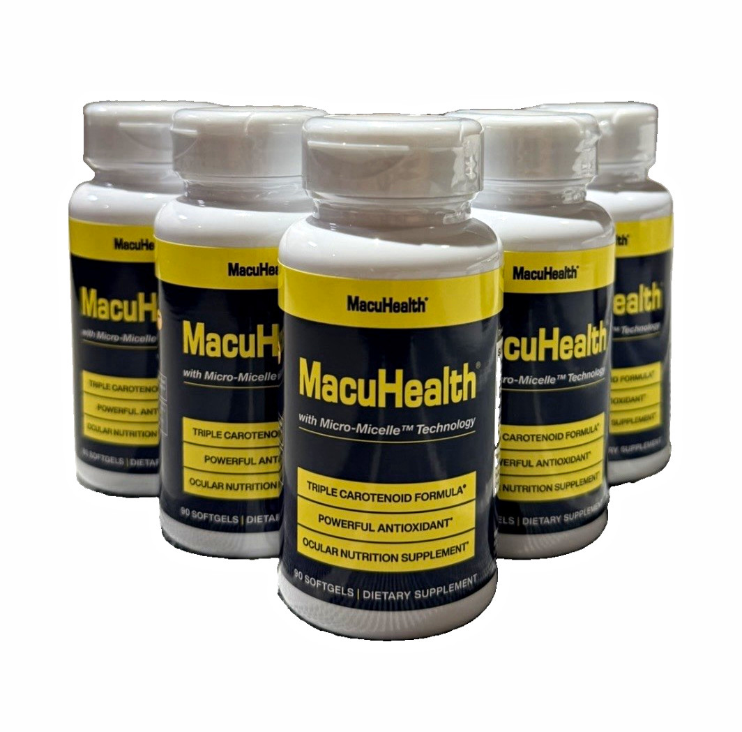 5X Bottles MacuHealth Triple Carotenoid Eye Health Antioxidant Softgels 90 Ct 5X Bottles MacuHealth Triple Carotenoid Eye Health Antioxidant Softgels 90 Ct