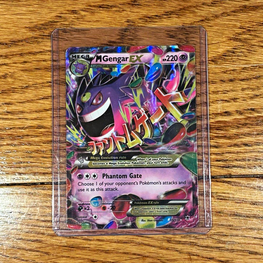 Pokemon TCG M Gengar EX 35/119 XY Phantom Forces Holo Full Art Ultra Rare Eng Pokemon TCG M Gengar EX 35/119 XY Phantom Forces Holo Full Art Ultra Rare Eng