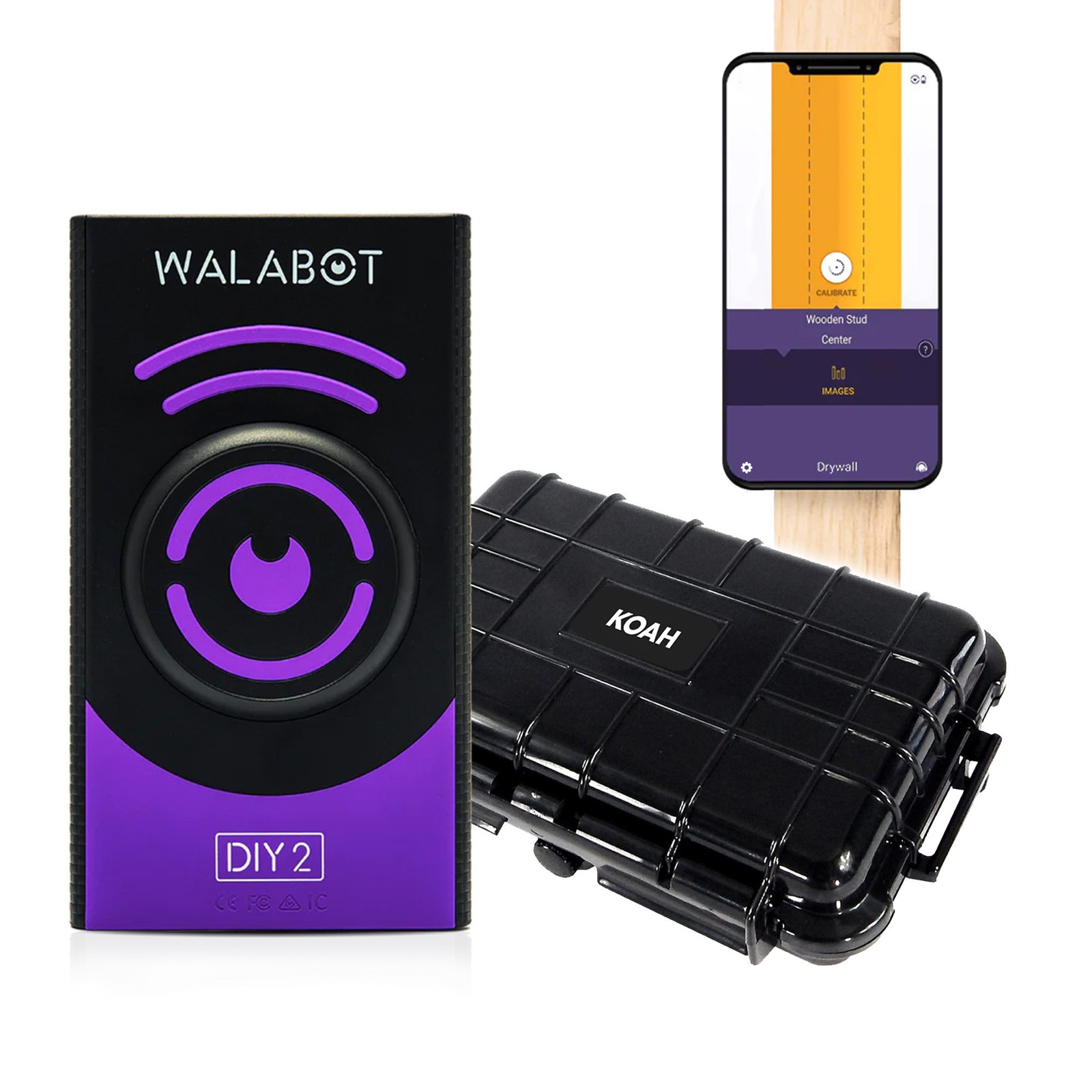 WALABOT DIY 2 - Advanced Stud Finder and Wall Scanner with Hard Case Bundle