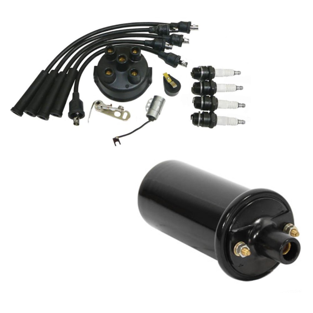 Complete Tune Up Kit & 12V Coil Fits Massey Ferguson 202 TO35 150 35 50