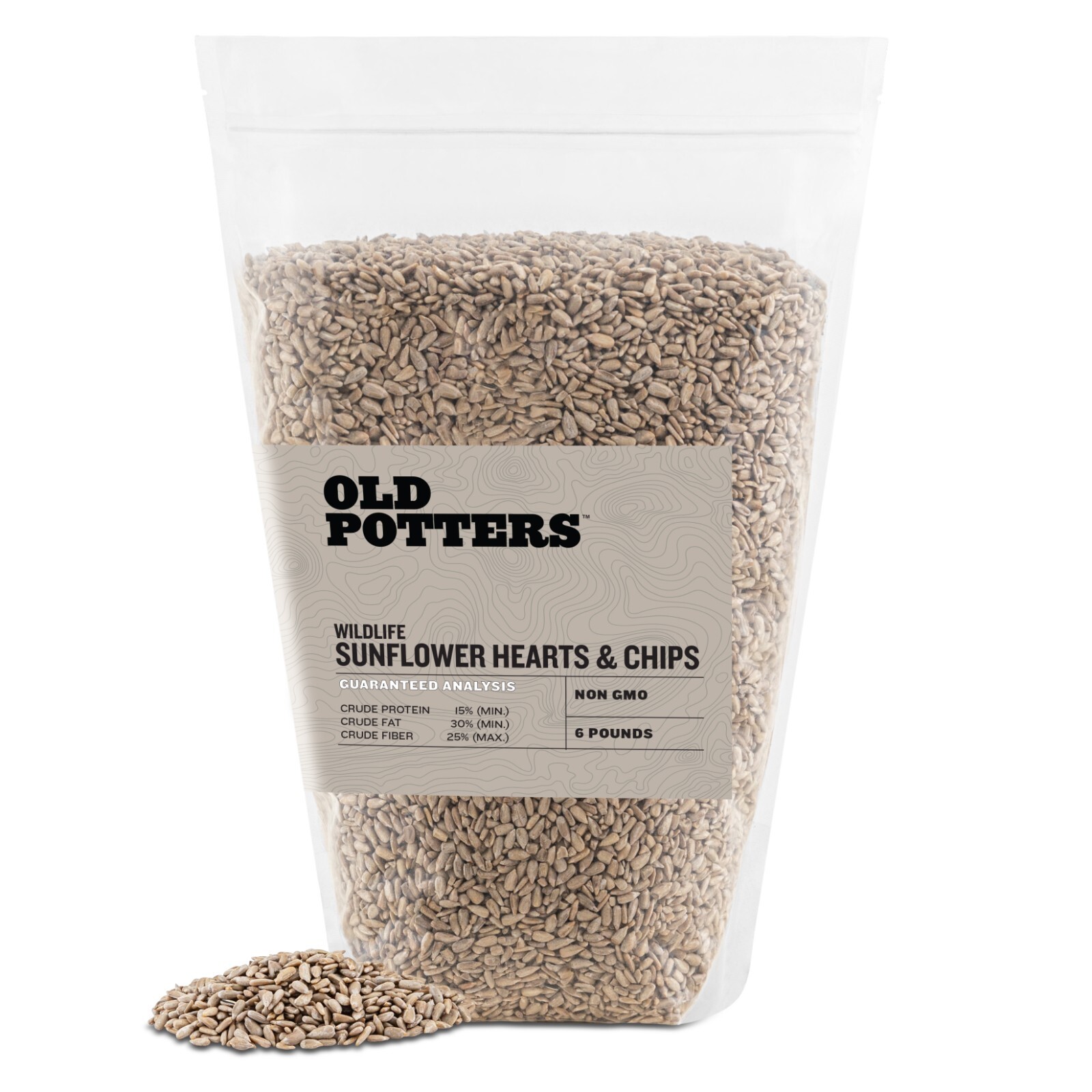 Old Potters Wildlife Sunflower Hearts & Chips, Attracts Birds & Wildlife