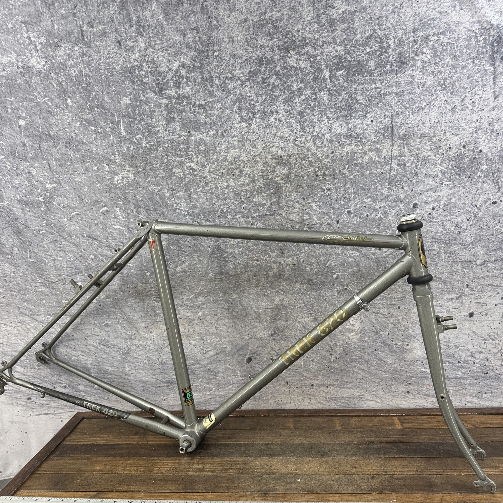 Vintage 1984 Trek 620 Touring Bike Frame 19in 48cm Gray Reynolds 531 700c 126
