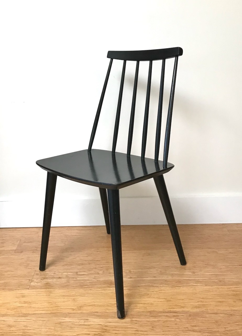 Vintage 60s Danish Modern Farstrup Spindle Back Chair by Thomas Harlev,Eames MCM