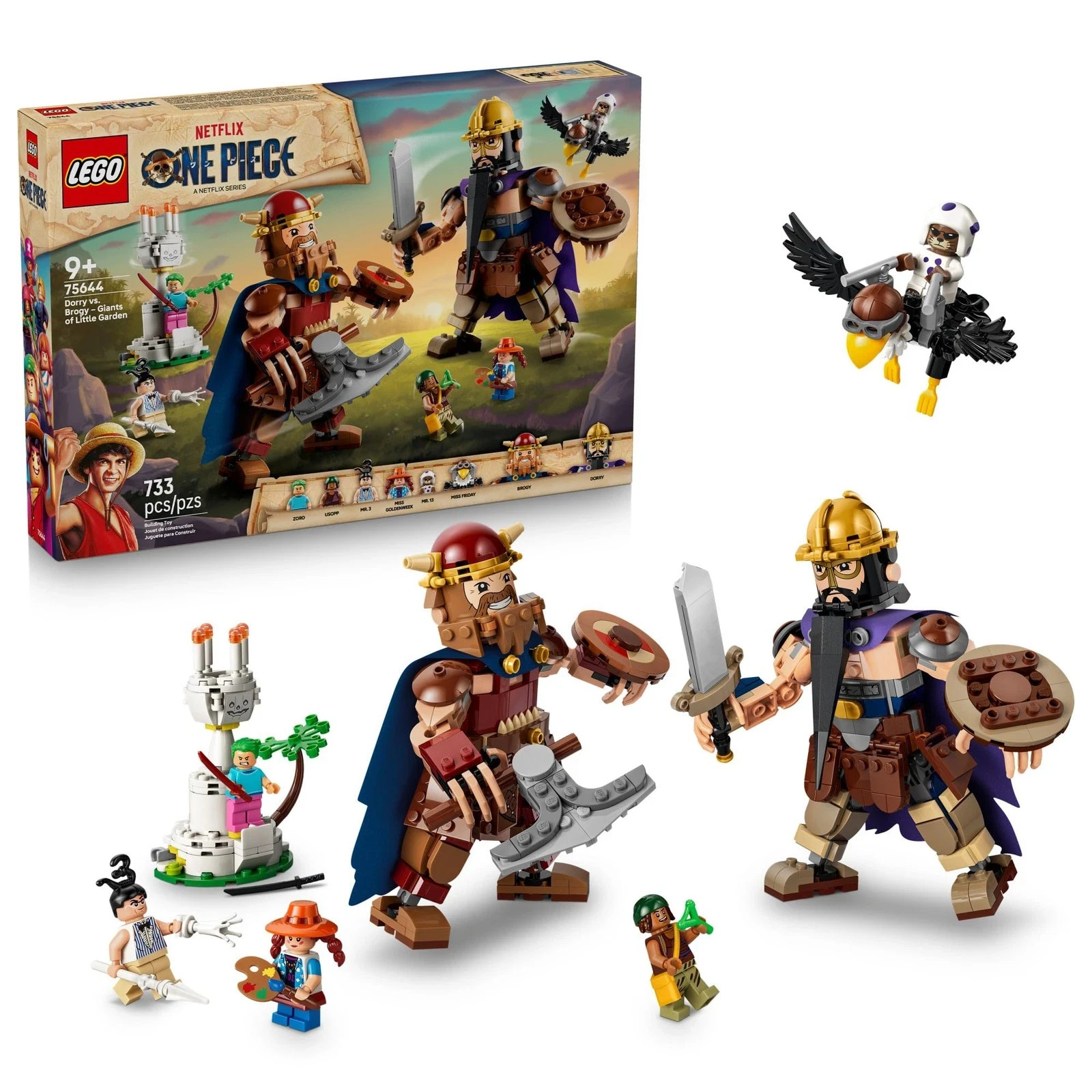 LEGO ONE PIECE Dorry vs Brogy 75644 Giants of Little Garden 733 Pc New Sealed LEGO ONE PIECE Dorry vs Brogy 75644 Giants of Little Garden 733 Pc New Sealed