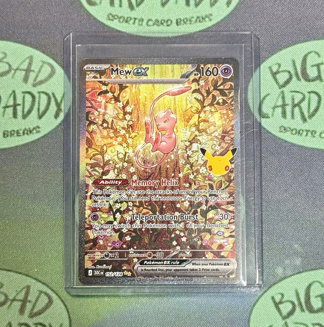 Mew ex 152/128 Scarlet & Violet 151 Full Art Holo Ultra Rare 160HP English Mew ex 152/128 Scarlet & Violet 151 Full Art Holo Ultra Rare 160HP English
