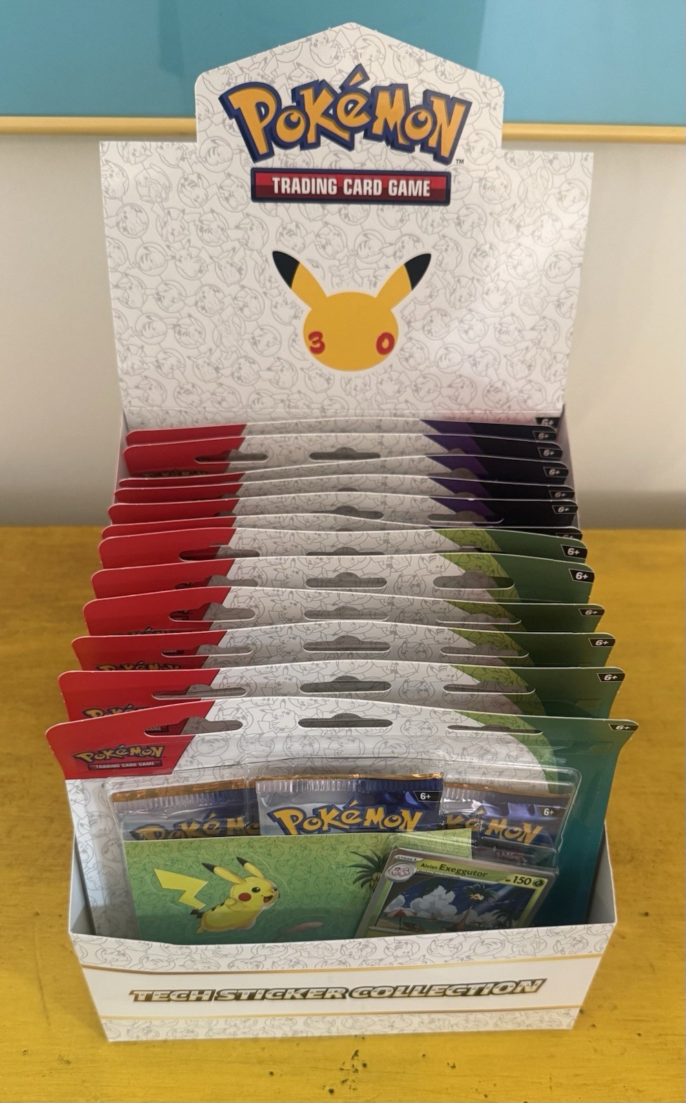 Lot of 12 - Pokemon TCG 30th Celebration Tech Sticker Collection in Display Box Lot of 12 - Pokemon TCG 30th Celebration Tech Sticker Collection in Display Box