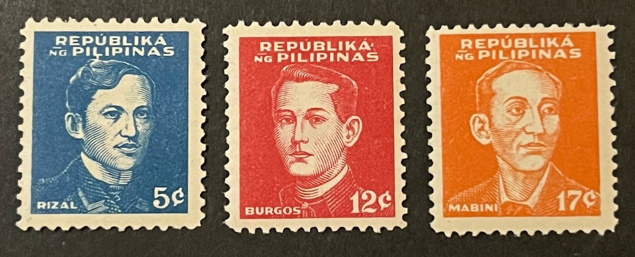 Travelstamps: Philippines Stamps Scott #N32-N34 - National Heroes - Mint MOGLH Travelstamps: Philippines Stamps Scott #N32-N34 - National Heroes - Mint MOGLH
