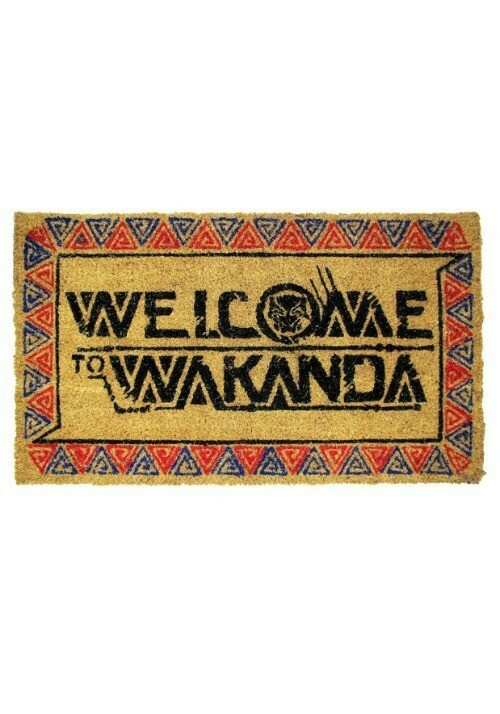 Official Marvel Black Panther (Welcome to Wakanda) Doormat NWT 18×30