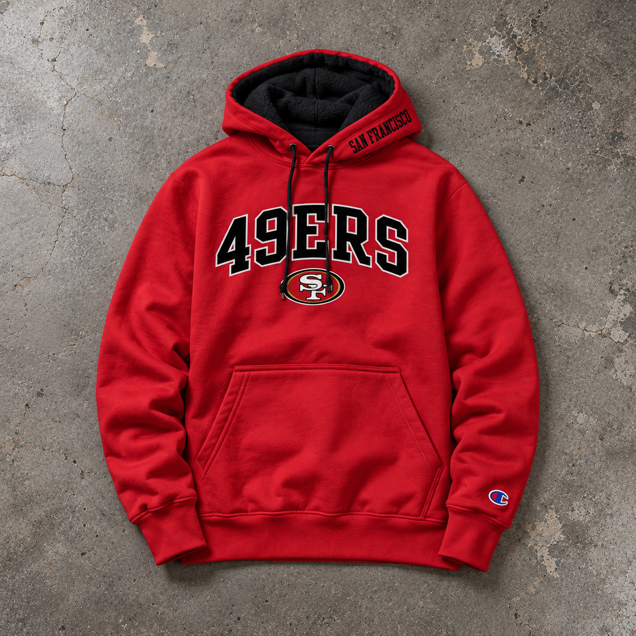  San Francisco 49ers Champion Contrast Hoodie, All Colors