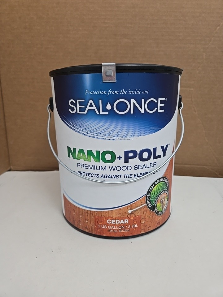 Seal-Once Nano+Poly Premium Wood Sealer with Polyurethane CEDAR Sealed
