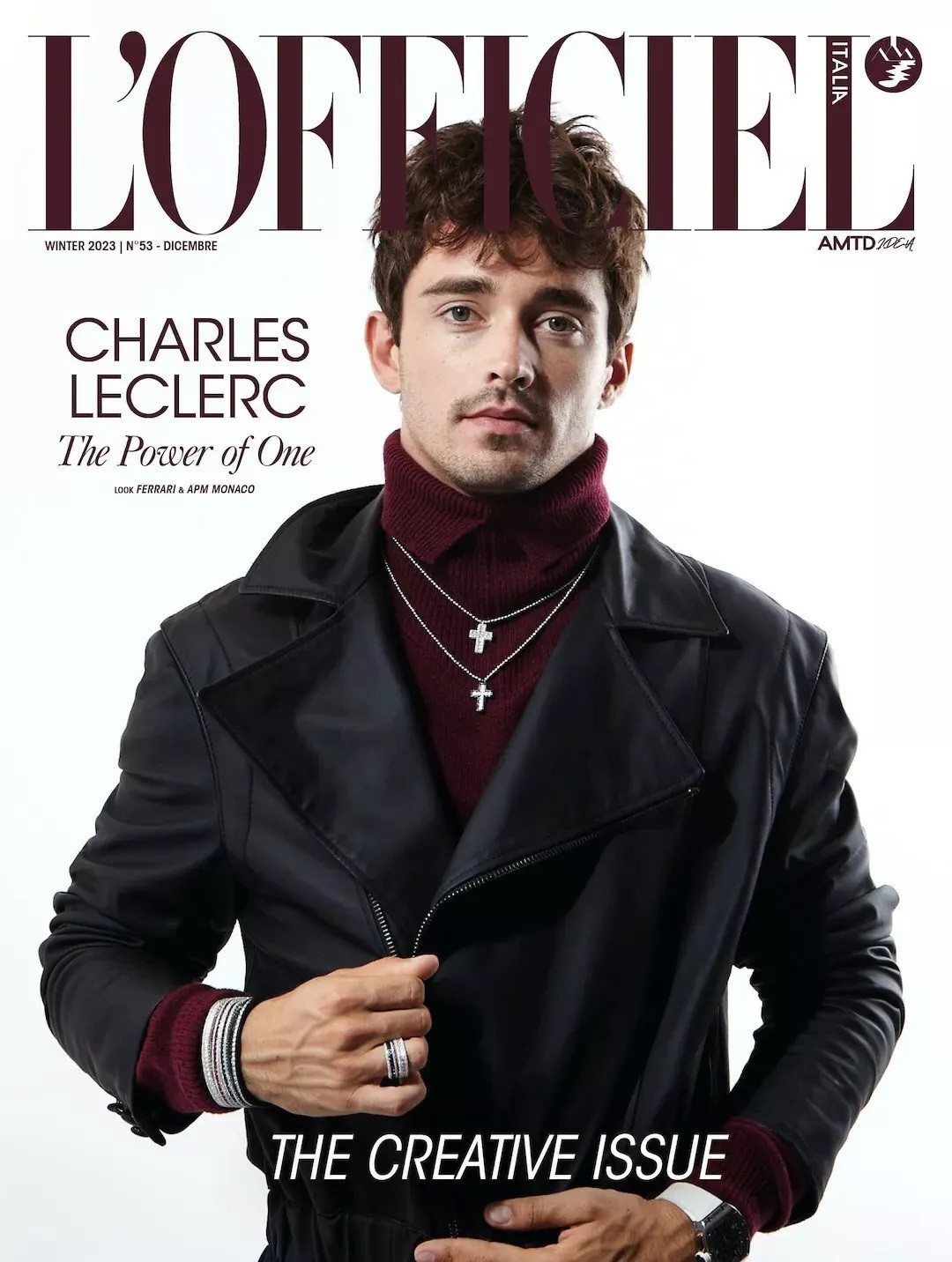 CHARLES LECLERC L\'Officiel Italia Magazine December 2023