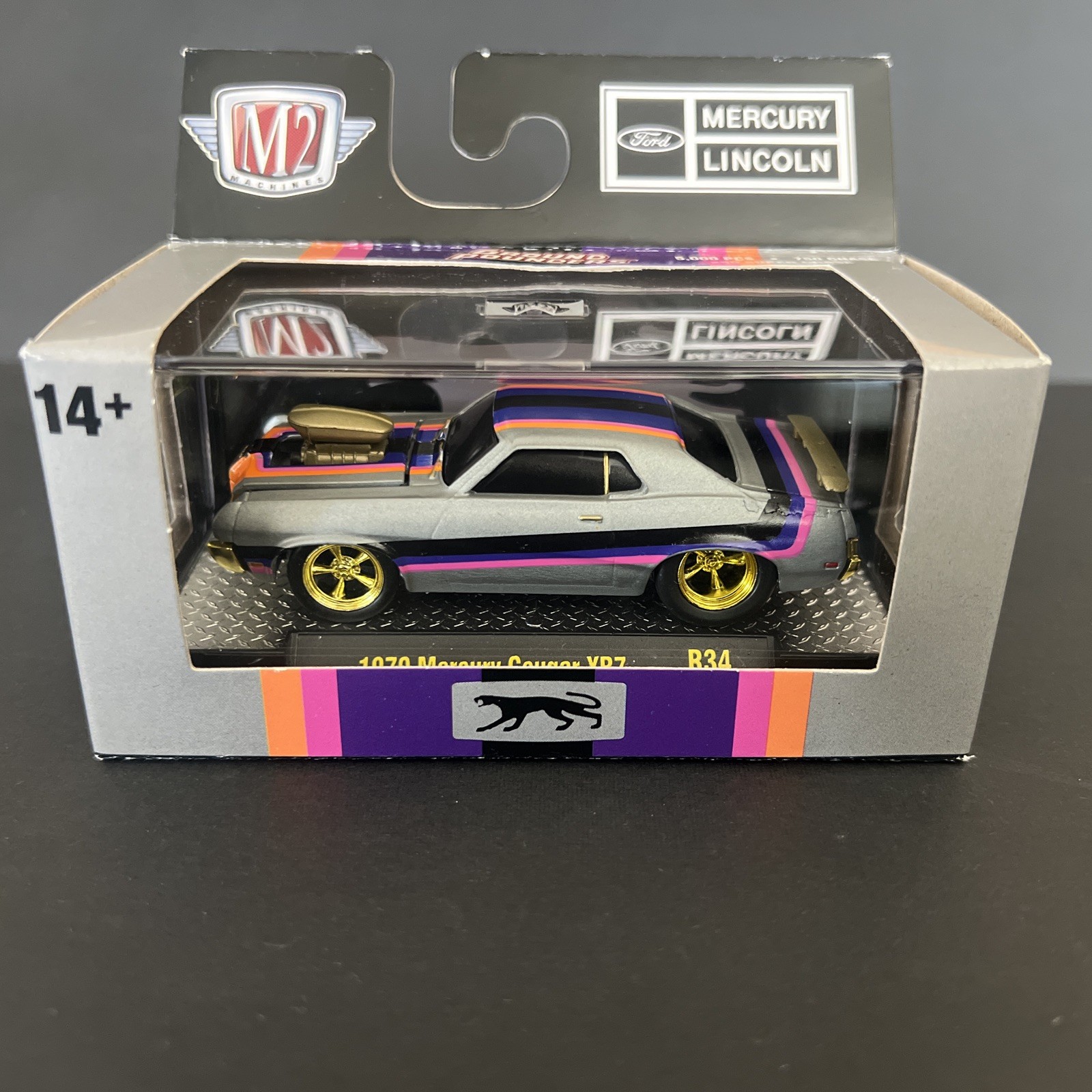 M2 Machines 1/65 Ground Pounders 1970 Mercury Cougar XR7 CHASE New Release 2026 M2 Machines 1/65 Ground Pounders 1970 Mercury Cougar XR7 CHASE New Release 2026