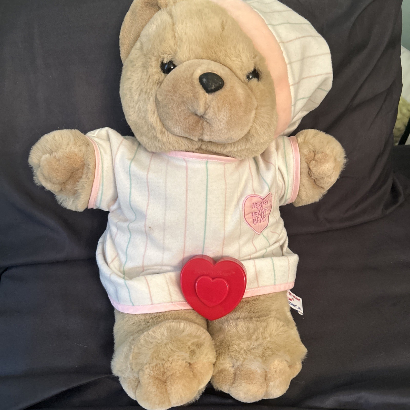 Vintage 1993 Chosun Heart To heart Bear With Working Heart Vintage 1993 Chosun Heart To heart Bear With Working Heart