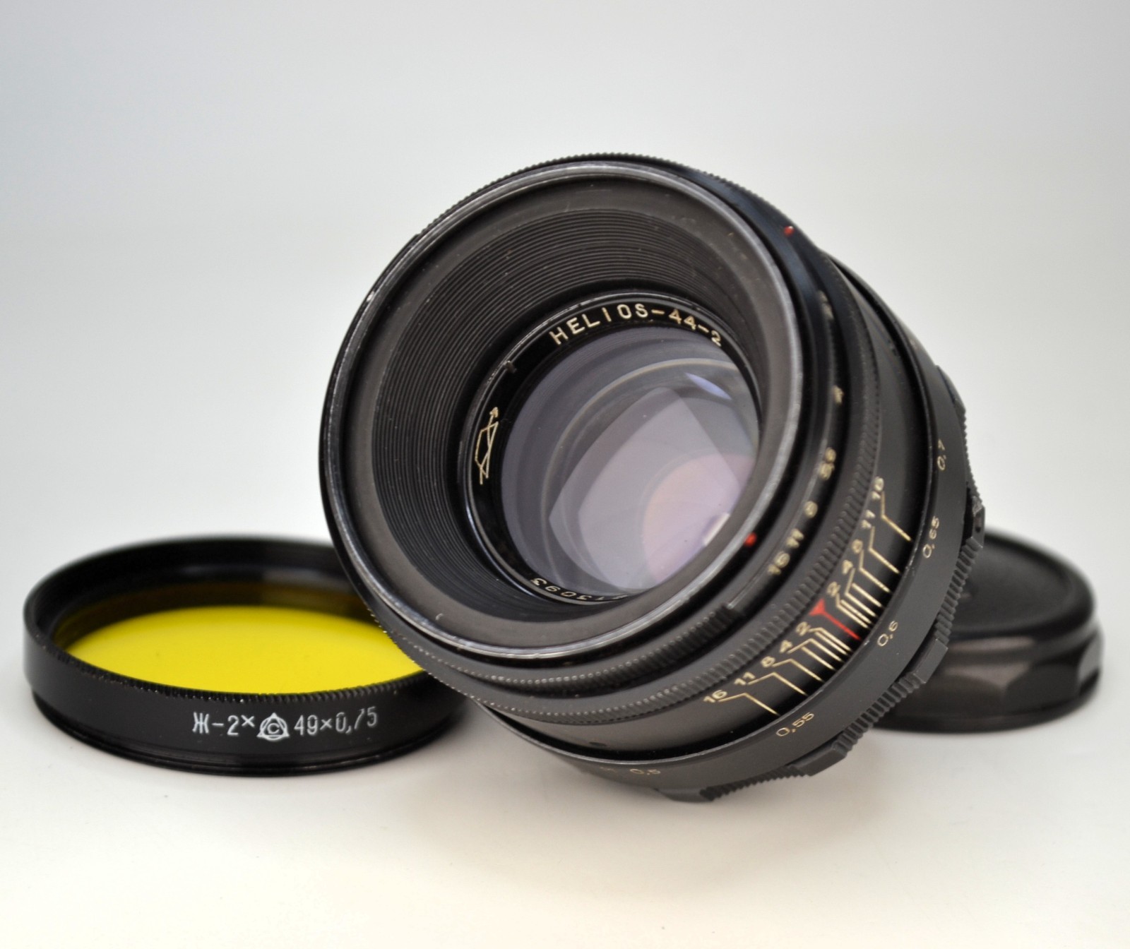 SERVICED 1972 M42 EXPORT KMZ SOVIET USSR LACQUERED Helios-44-2 SLR LENS f2/58
