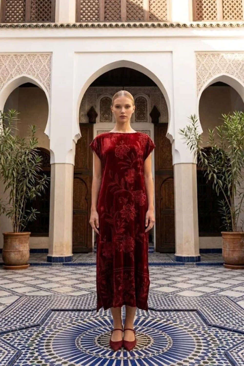 Johnny Was Relaxed Velvet Boatneck Dress J38725-7 *
