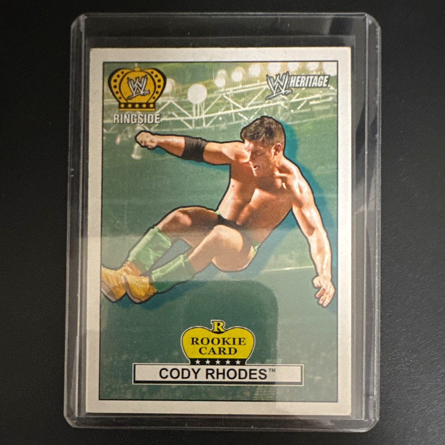 Topps 2006 WWE Heritage Ringside Rookies RK1 Cody Rhodes Rookie Card SP. RARE. Topps 2006 WWE Heritage Ringside Rookies RK1 Cody Rhodes Rookie Card SP. RARE.
