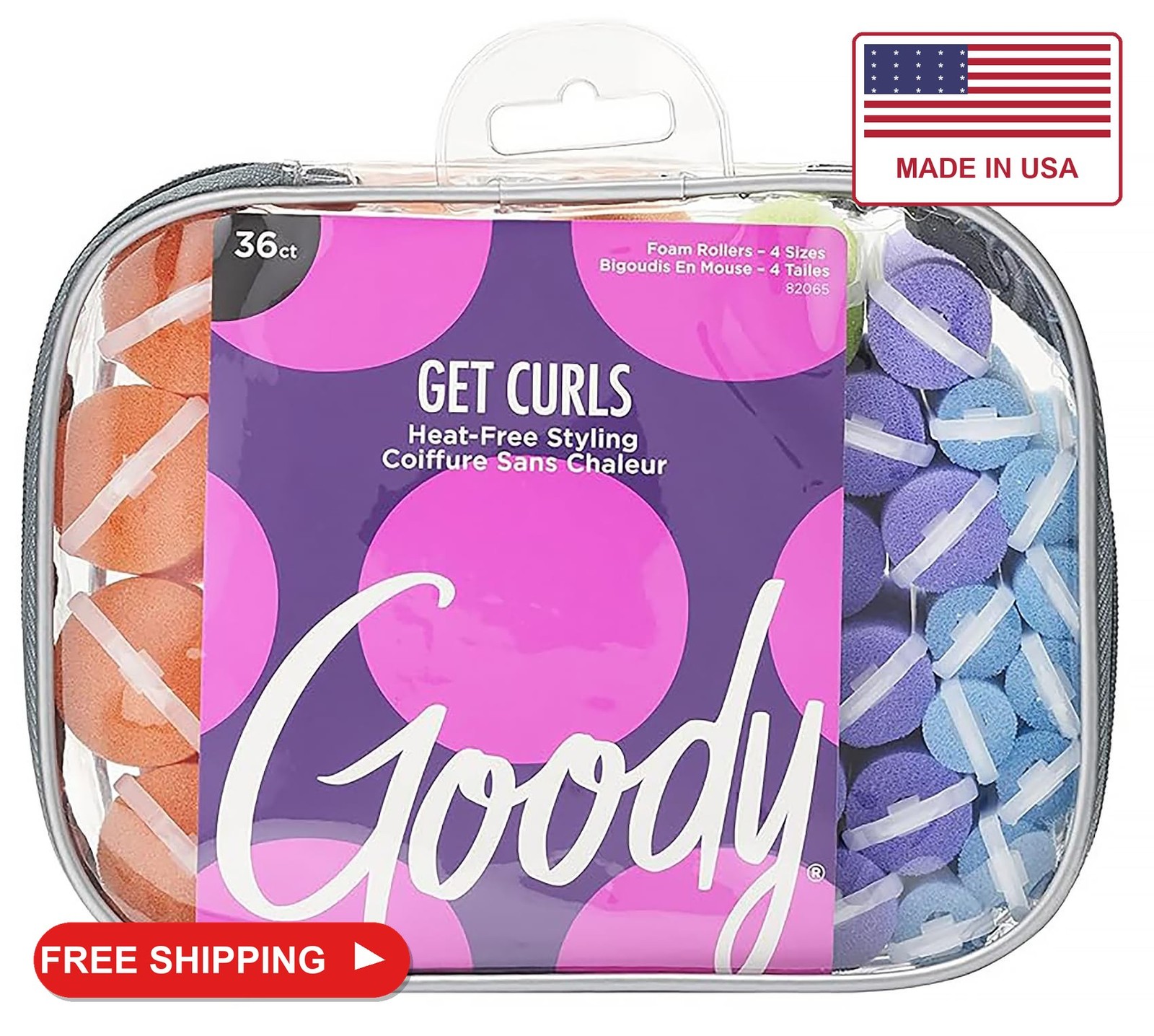 Goody Styling Essentials Foam Hair Roller, Mega Pack, 36 Count