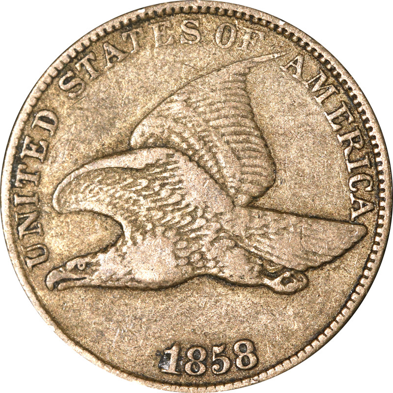 1858SL Flying Eagle Cent - Choice+