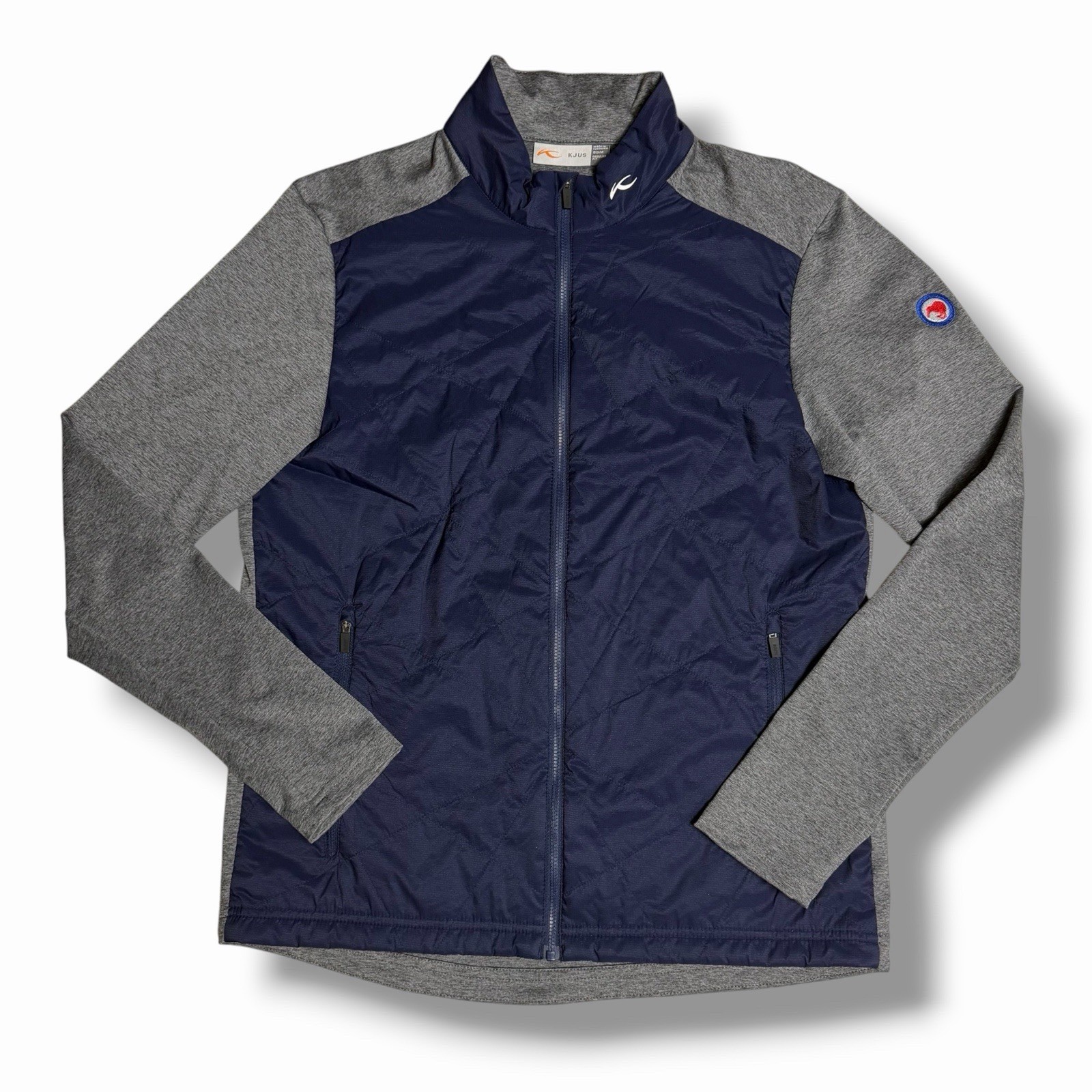 KJUS Retention Jacket Men 50 M Quilted Lightweight Full Zip New Zealand Airforce KJUS Retention Jacket Men 50 M Quilted Lightweight Full Zip New Zealand Airforce