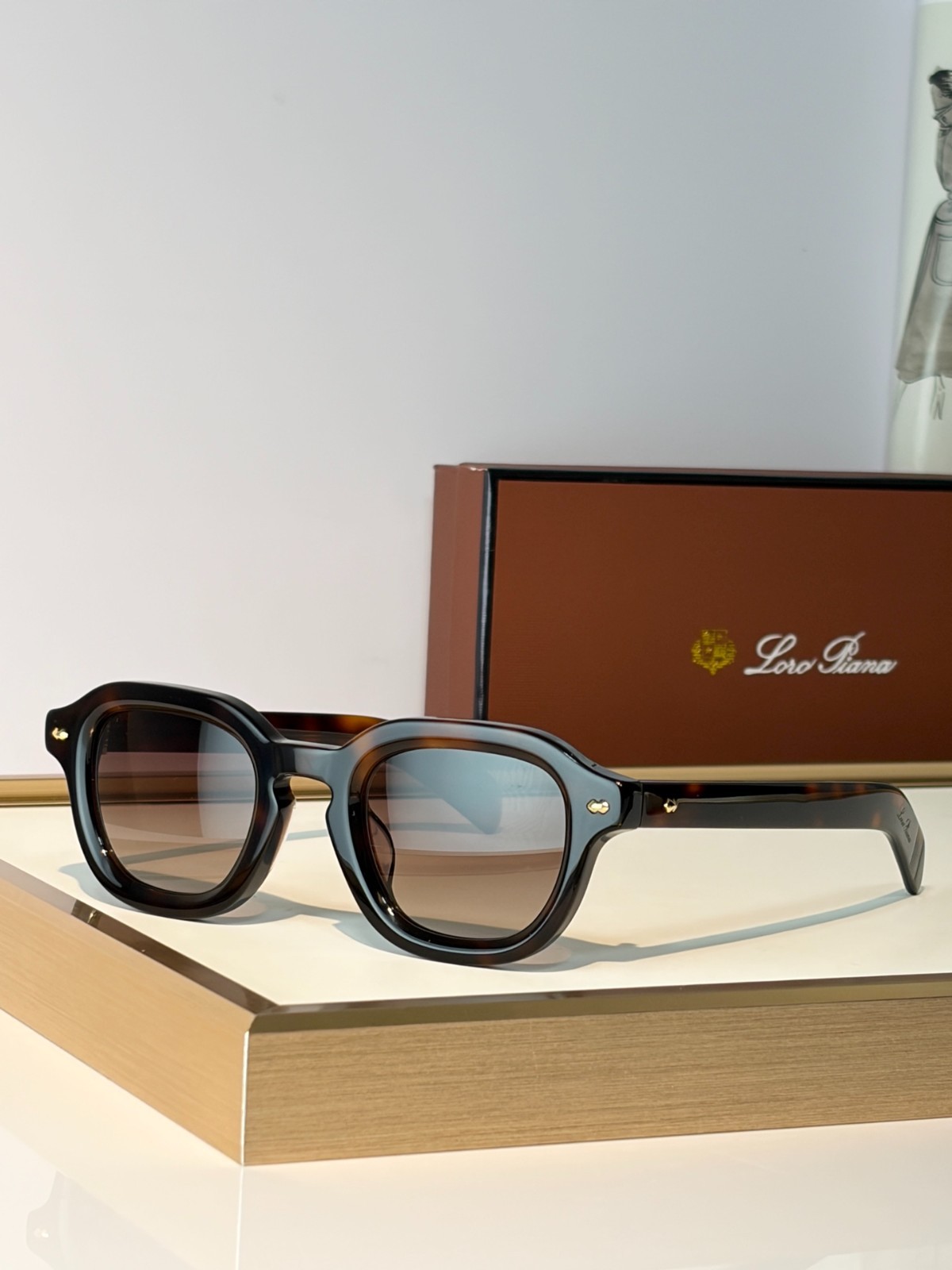 Loro Piana Style Unisex Sunglasses - MODEL: ANDRE SIZE:47口25-150 Loro Piana Style Unisex Sunglasses - MODEL: ANDRE SIZE:47口25-150