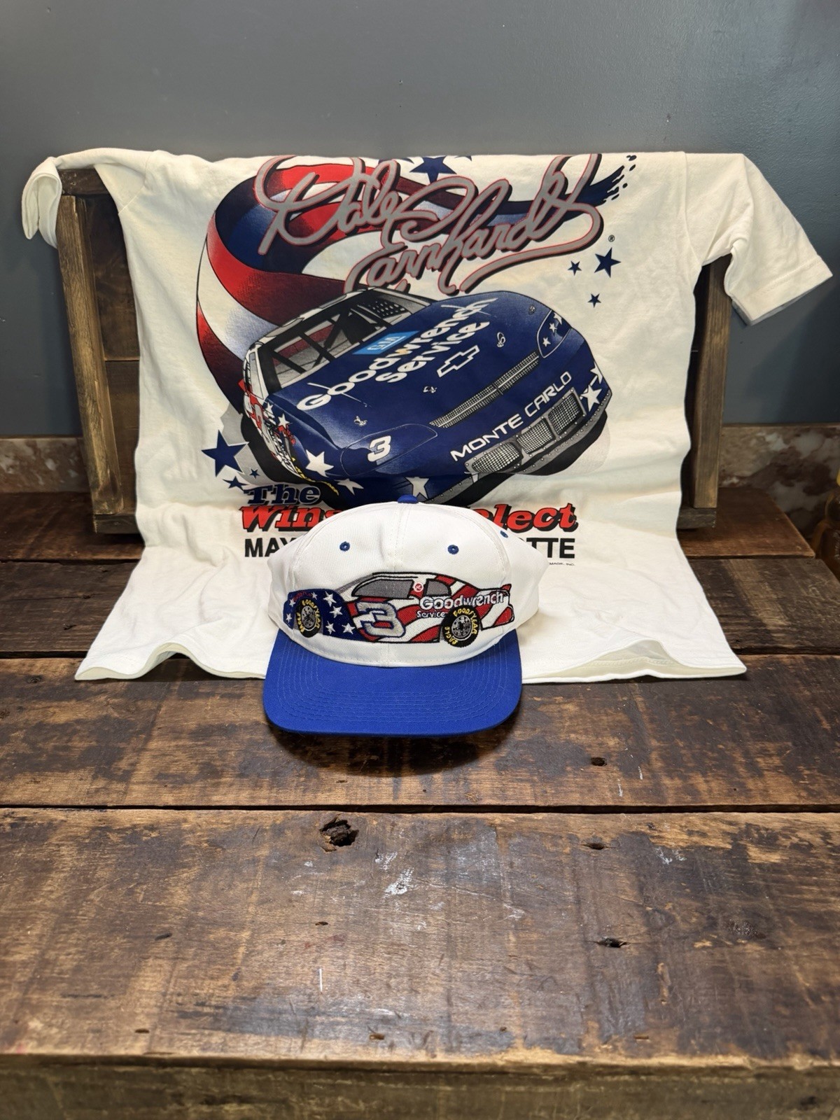 Dale Earnhardt 1996 Winston Select Shirt Hat NWOT NASCAR VTG M