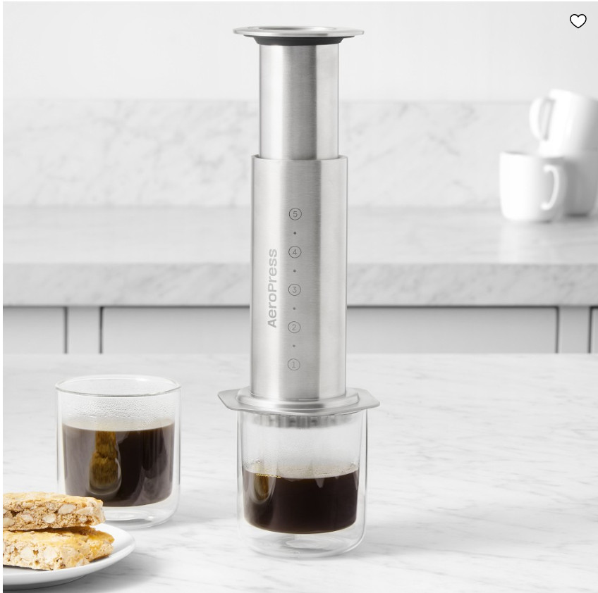 AeroPress Stainless Steel Coffee Press – Durable & Easy to Use
