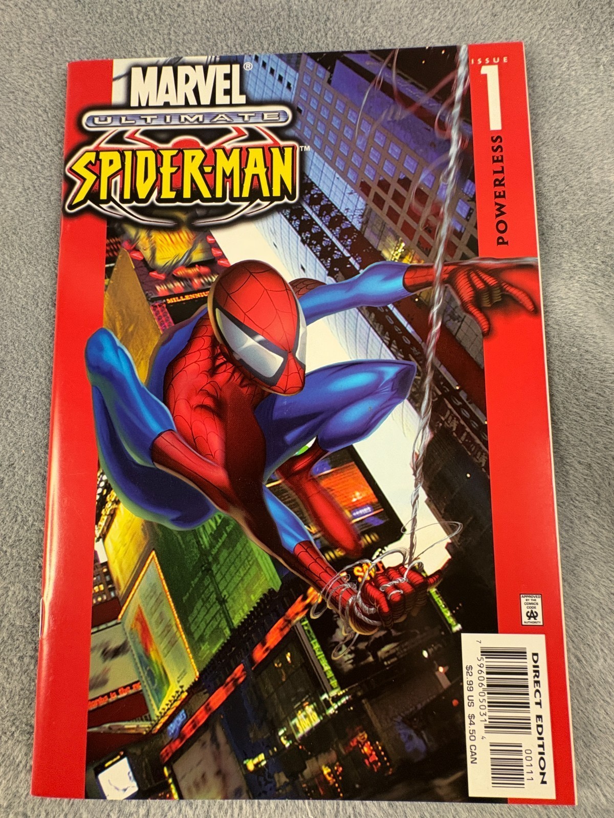Ultimate Spider-Man #1 Powerless (Marvel Comics November 2000)