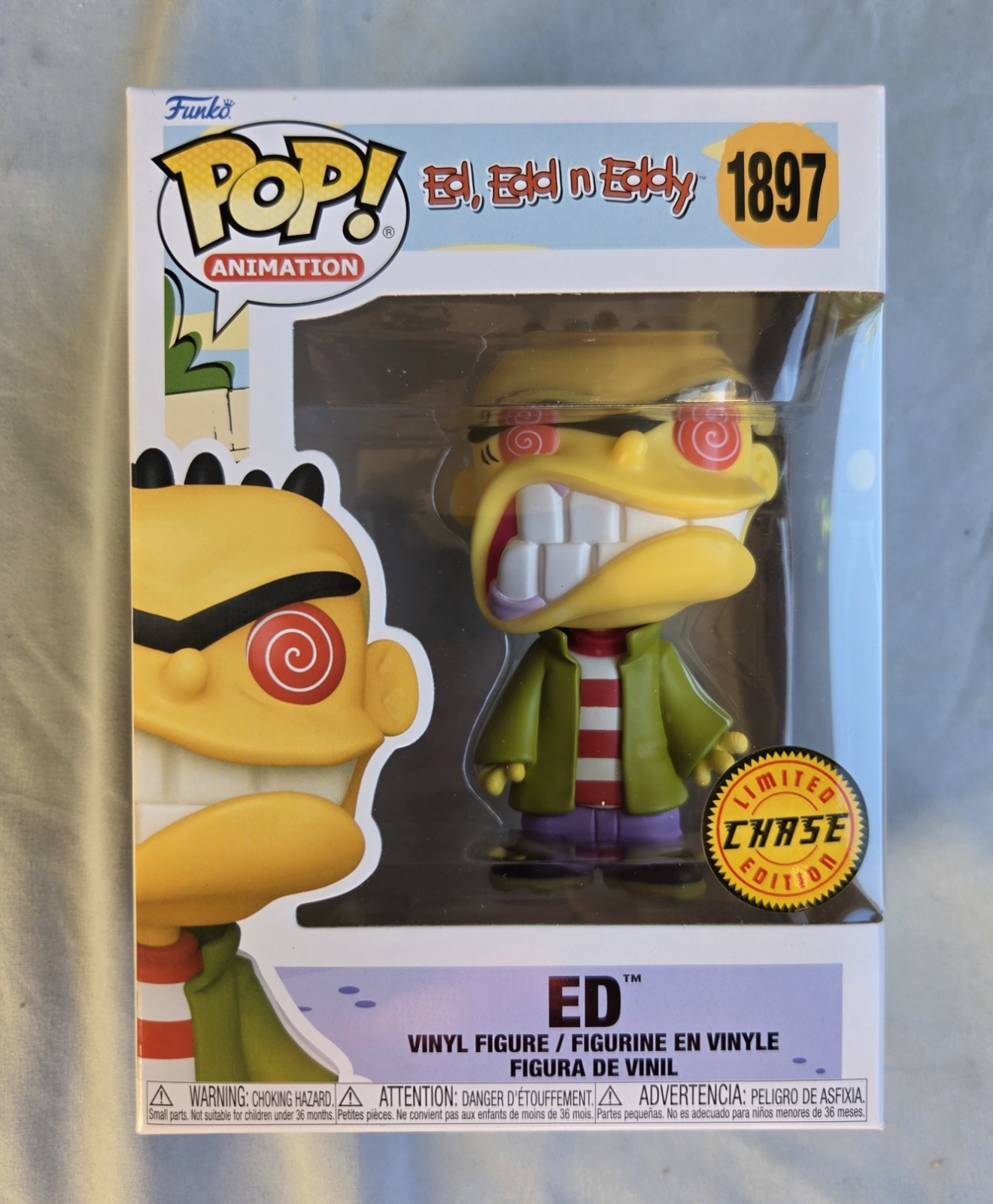 Funko Pop Animation Ed, Edd n Eddy Ed #1897 Limited Edition Chase Funko Pop Animation Ed, Edd n Eddy Ed #1897 Limited Edition Chase
